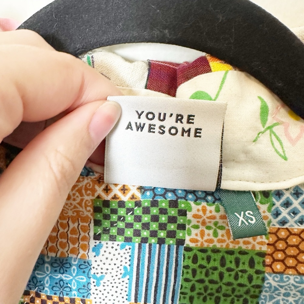 Oscilatey Quilted Chore Jacket Patchwork Pockets … - image 7